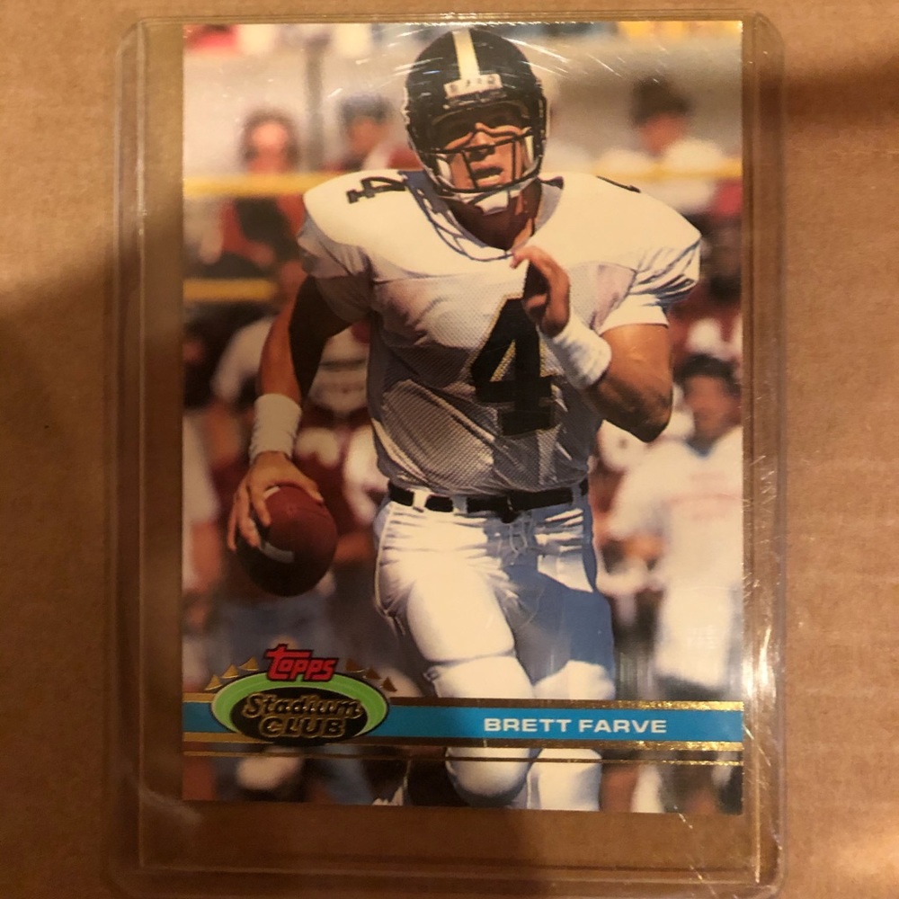 Brett Farve. Tops Stadium Club. 1991